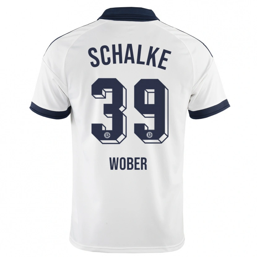 Danxen Uomo Maglia Maximilian Wöber #39 Bianco Nero Kit Gara Away 2026/27 Maglietta
