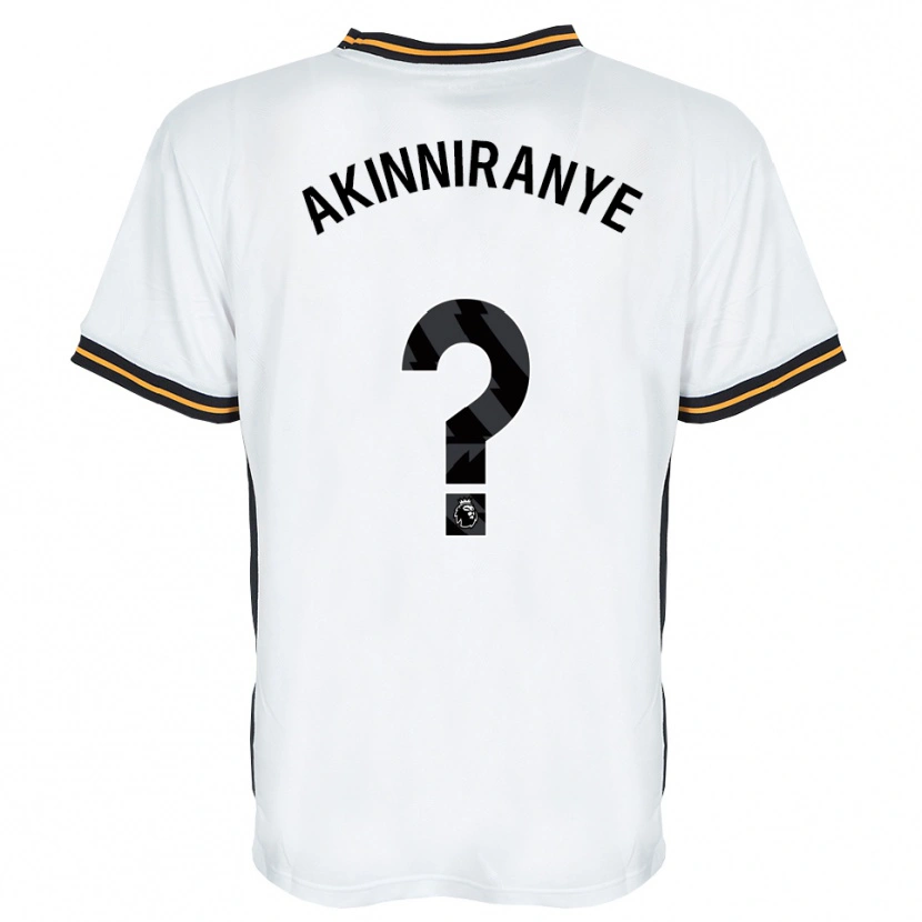 Danxen Uomo Maglia George Akinniranye #0 Bianco Arancione Nero Kit Gara Away 2026/27 Maglietta