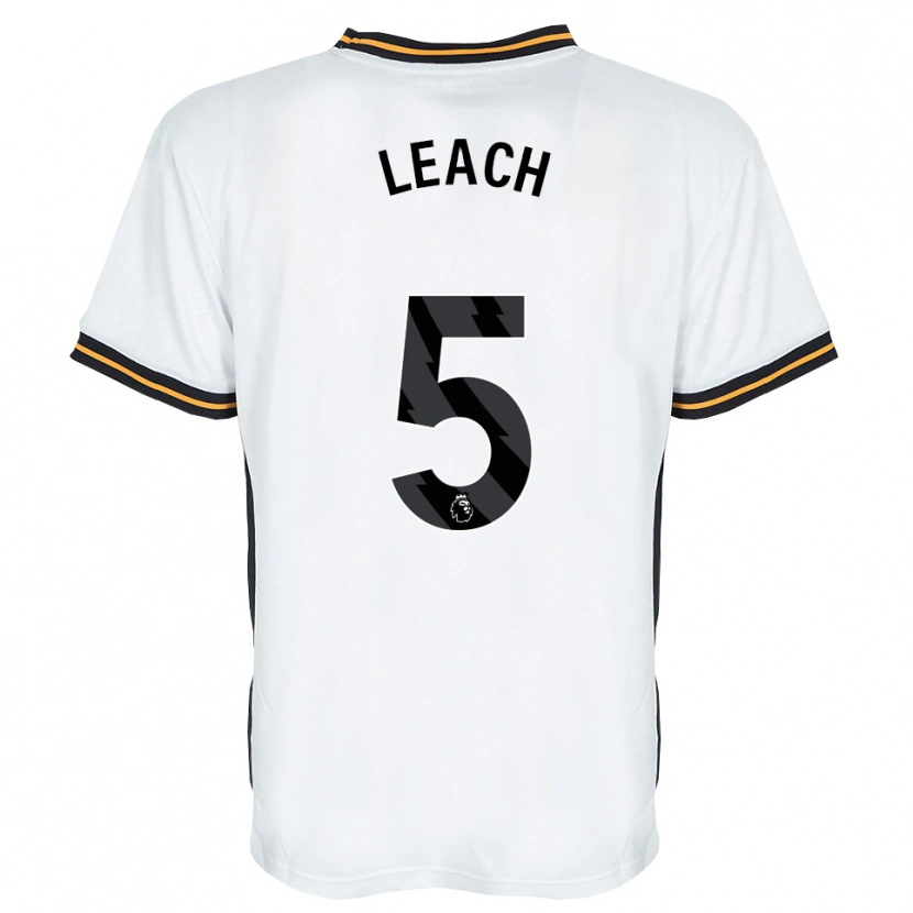 Danxen Uomo Maglia Charlie Leach #5 Bianco Arancione Nero Kit Gara Away 2026/27 Maglietta