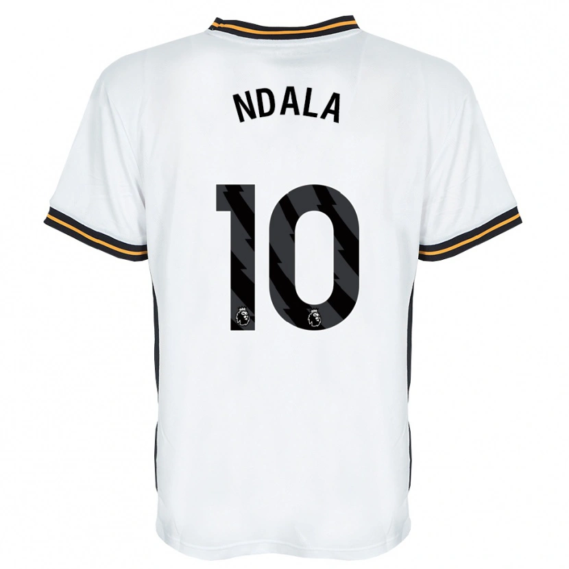 Danxen Uomo Maglia Joel Ndala #10 Bianco Arancione Nero Kit Gara Away 2026/27 Maglietta