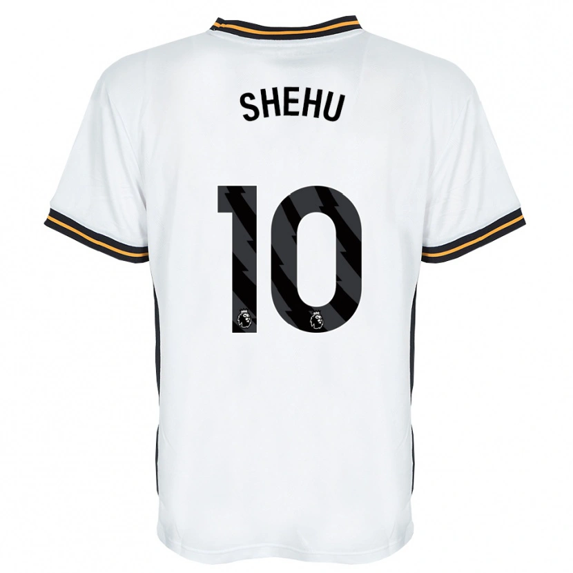 Danxen Uomo Maglia Aidon Shehu #10 Bianco Arancione Nero Kit Gara Away 2026/27 Maglietta