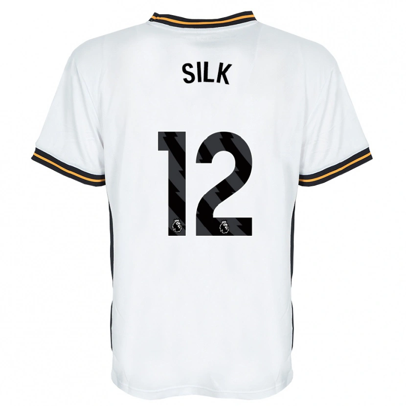 Danxen Uomo Maglia Reuben Silk #12 Bianco Arancione Nero Kit Gara Away 2026/27 Maglietta