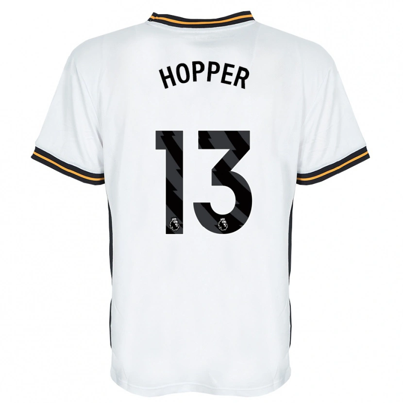 Danxen Uomo Maglia Jake Hopper #13 Bianco Arancione Nero Kit Gara Away 2026/27 Maglietta