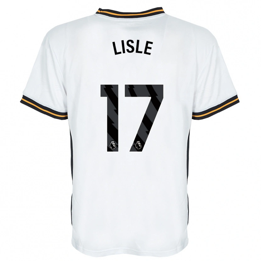 Danxen Uomo Maglia Mary Lisle #17 Bianco Arancione Nero Kit Gara Away 2026/27 Maglietta