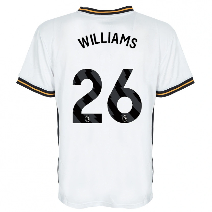 Danxen Uomo Maglia Annabel Williams #26 Bianco Arancione Nero Kit Gara Away 2026/27 Maglietta