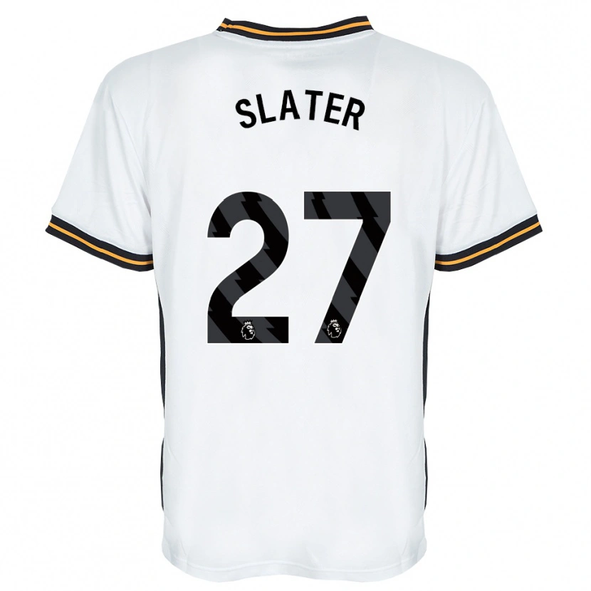 Danxen Uomo Maglia Regan Slater #27 Bianco Arancione Nero Kit Gara Away 2026/27 Maglietta