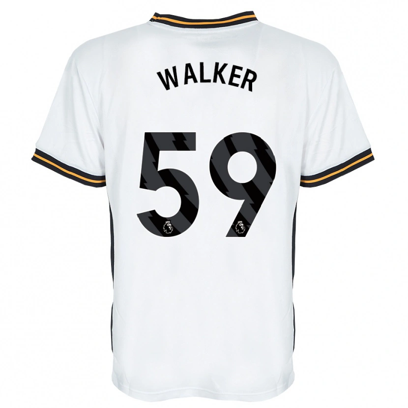 Danxen Uomo Maglia Coist Walker #59 Bianco Arancione Nero Kit Gara Away 2026/27 Maglietta