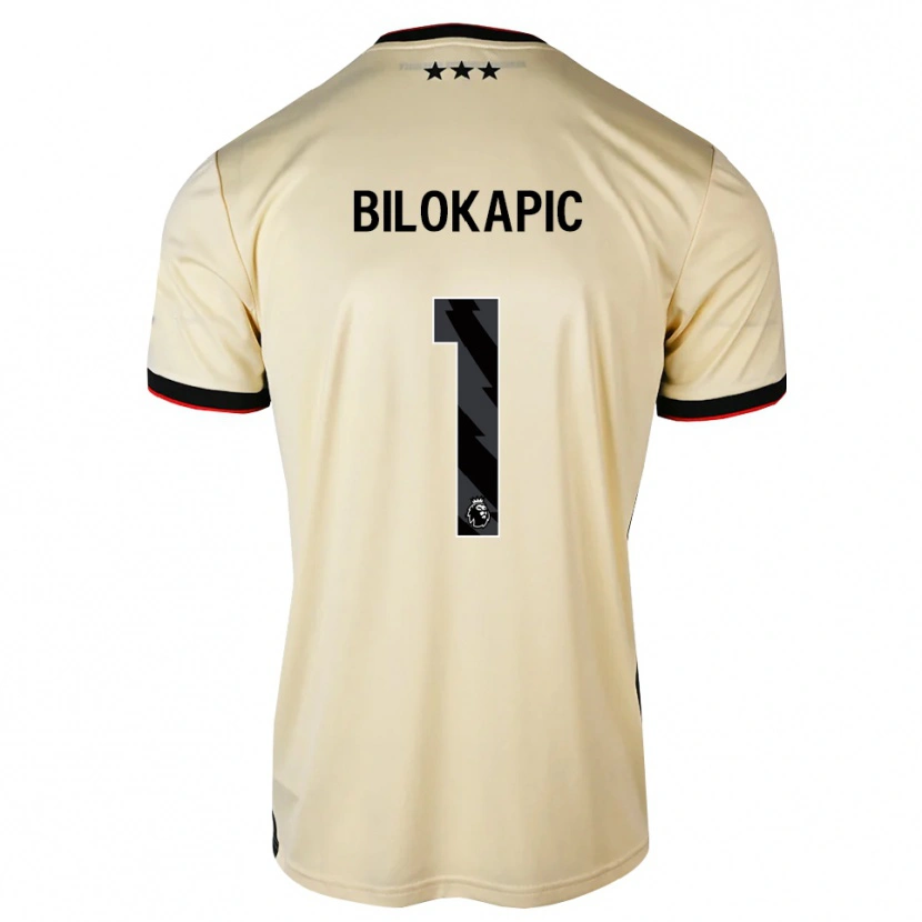 Danxen Uomo Maglia Nicholas Bilokapic #1 Lemonchiffon Nero Rosso Kit Gara Away 2026/27 Maglietta