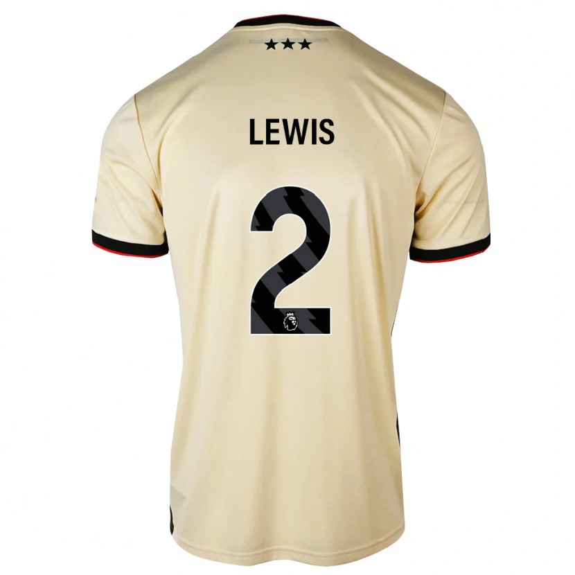 Danxen Uomo Maglia Josh Lewis #2 Lemonchiffon Nero Rosso Kit Gara Away 2026/27 Maglietta