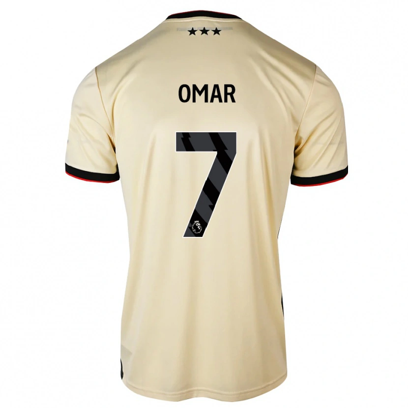 Danxen Uomo Maglia Ahmed Omar #7 Lemonchiffon Nero Rosso Kit Gara Away 2026/27 Maglietta
