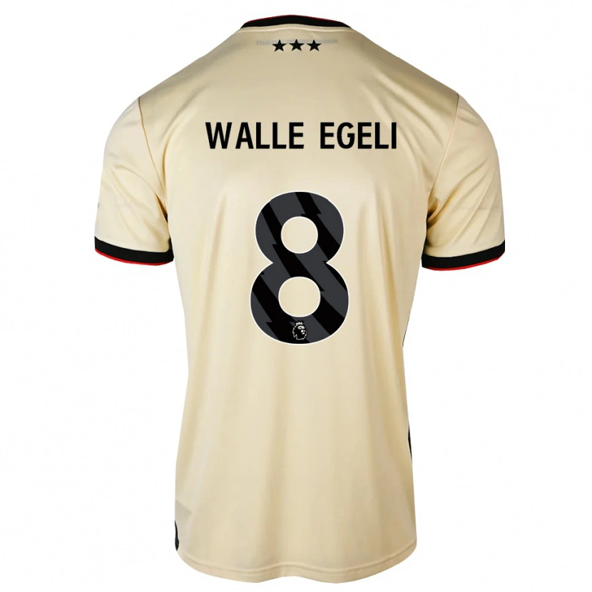 Danxen Uomo Maglia Sindre Walle Egeli #8 Lemonchiffon Nero Rosso Kit Gara Away 2026/27 Maglietta
