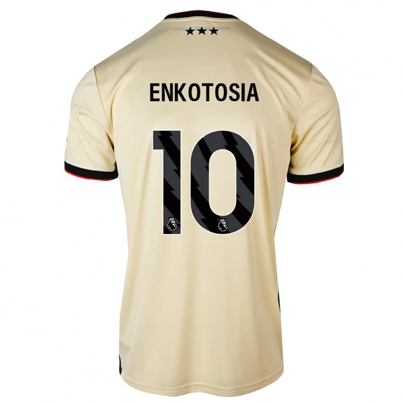 Danxen Uomo Maglia Jojo Enkotosia #10 Lemonchiffon Nero Rosso Kit Gara Away 2026/27 Maglietta
