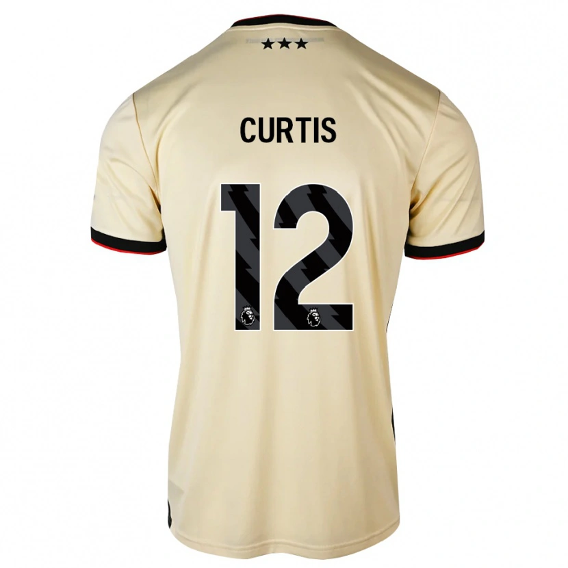 Danxen Uomo Maglia Henry Curtis #12 Lemonchiffon Nero Rosso Kit Gara Away 2026/27 Maglietta