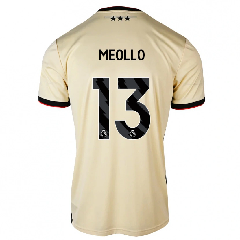 Danxen Uomo Maglia Nina Meollo #13 Lemonchiffon Nero Rosso Kit Gara Away 2026/27 Maglietta