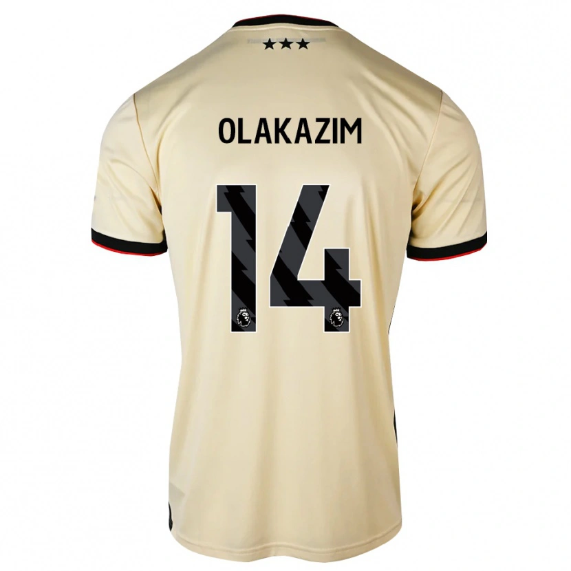 Danxen Uomo Maglia Mustaan Olakazim #14 Lemonchiffon Nero Rosso Kit Gara Away 2026/27 Maglietta