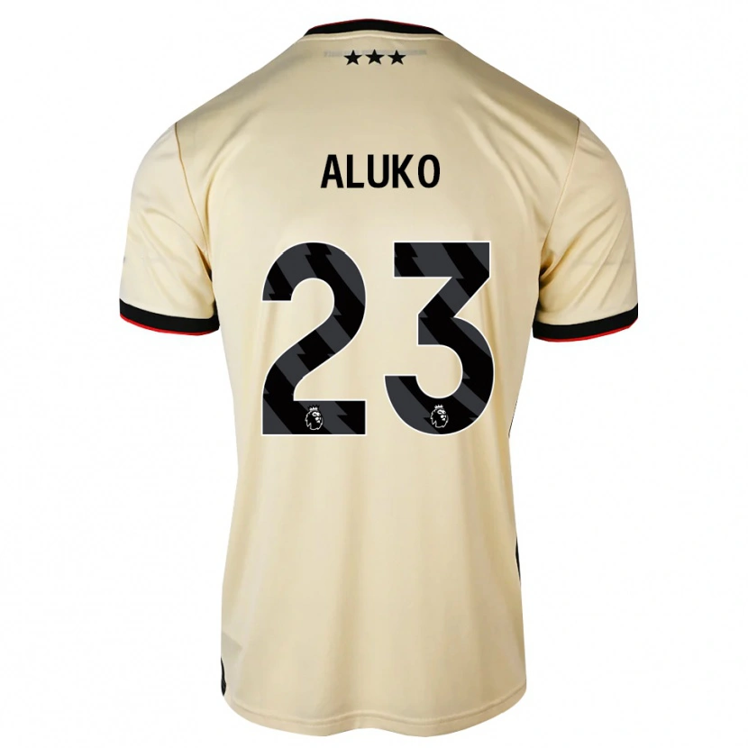 Danxen Uomo Maglia Sone Aluko #23 Lemonchiffon Nero Rosso Kit Gara Away 2026/27 Maglietta
