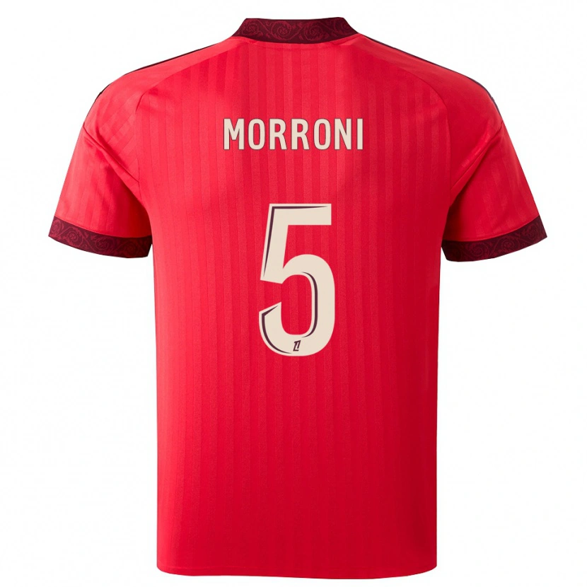 Danxen Uomo Maglia Perle Morroni #5 Borgogna Rosso Bianco Kit Gara Away 2026/27 Maglietta