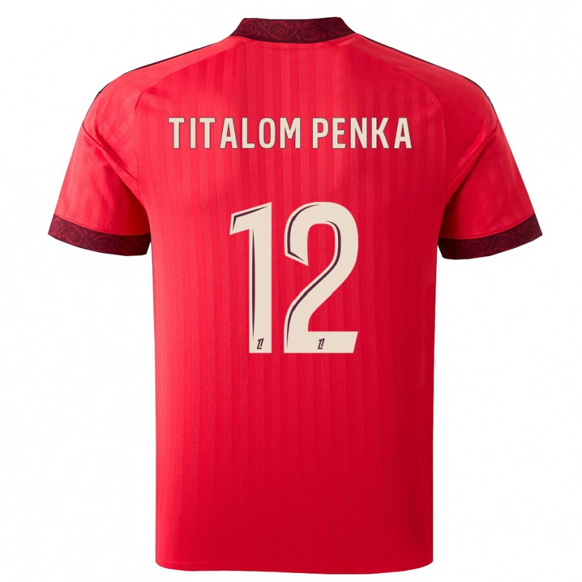 Danxen Uomo Maglia Edwin Titalom Penka #12 Borgogna Rosso Bianco Kit Gara Away 2026/27 Maglietta
