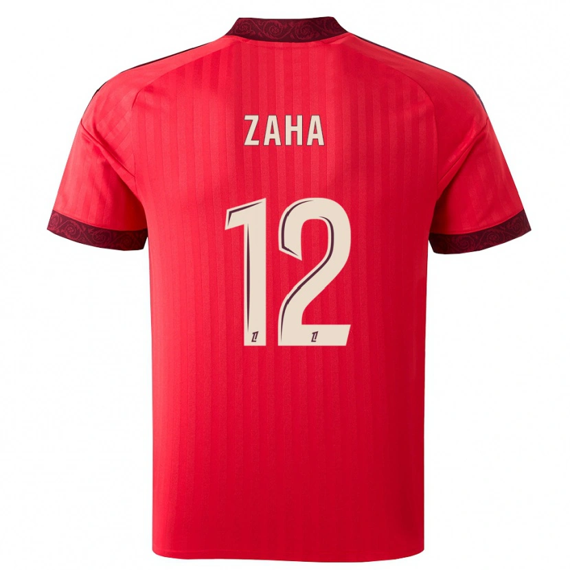 Danxen Uomo Maglia Wilfried Zaha #12 Borgogna Rosso Bianco Kit Gara Away 2026/27 Maglietta