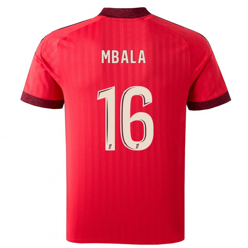 Danxen Uomo Maglia Joël Mbala #16 Borgogna Rosso Bianco Kit Gara Away 2026/27 Maglietta