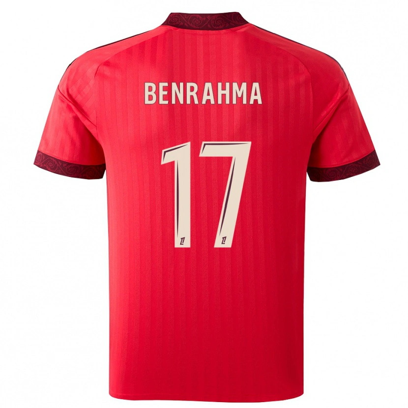 Danxen Uomo Maglia Said Benrahma #17 Borgogna Rosso Bianco Kit Gara Away 2026/27 Maglietta