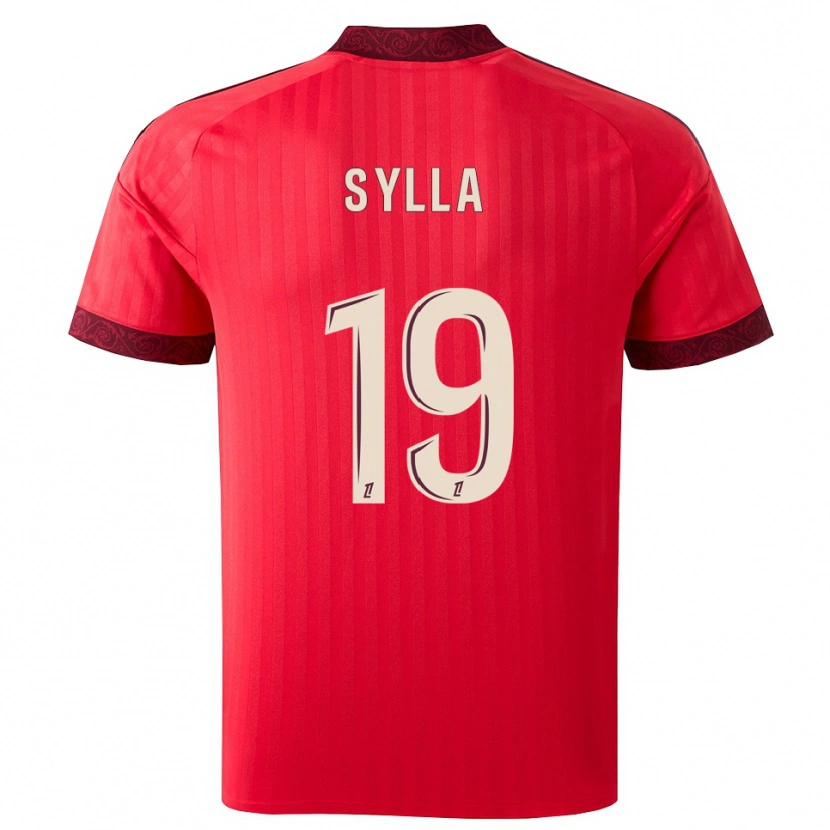 Danxen Uomo Maglia Kysha Sylla #19 Borgogna Rosso Bianco Kit Gara Away 2026/27 Maglietta