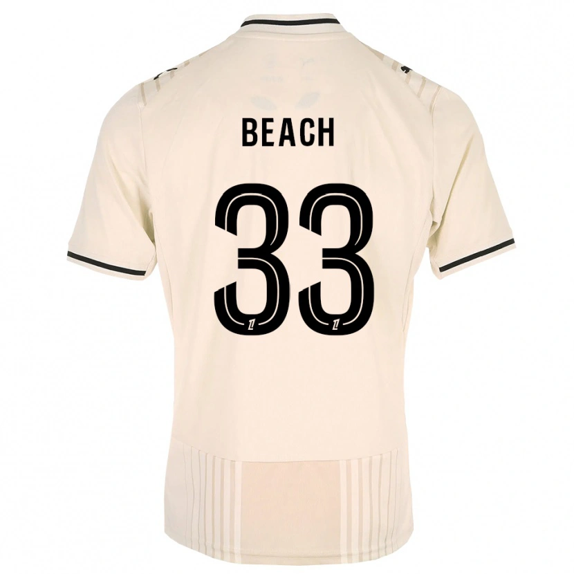 Danxen Uomo Maglia Patrick Beach #33 Oldlace Nero Bianco Antico Kit Gara Away 2026/27 Maglietta