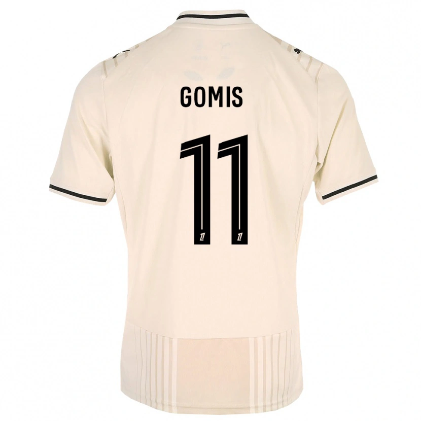 Danxen Uomo Maglia Iron Gomis #11 Oldlace Nero Bianco Antico Kit Gara Away 2026/27 Maglietta
