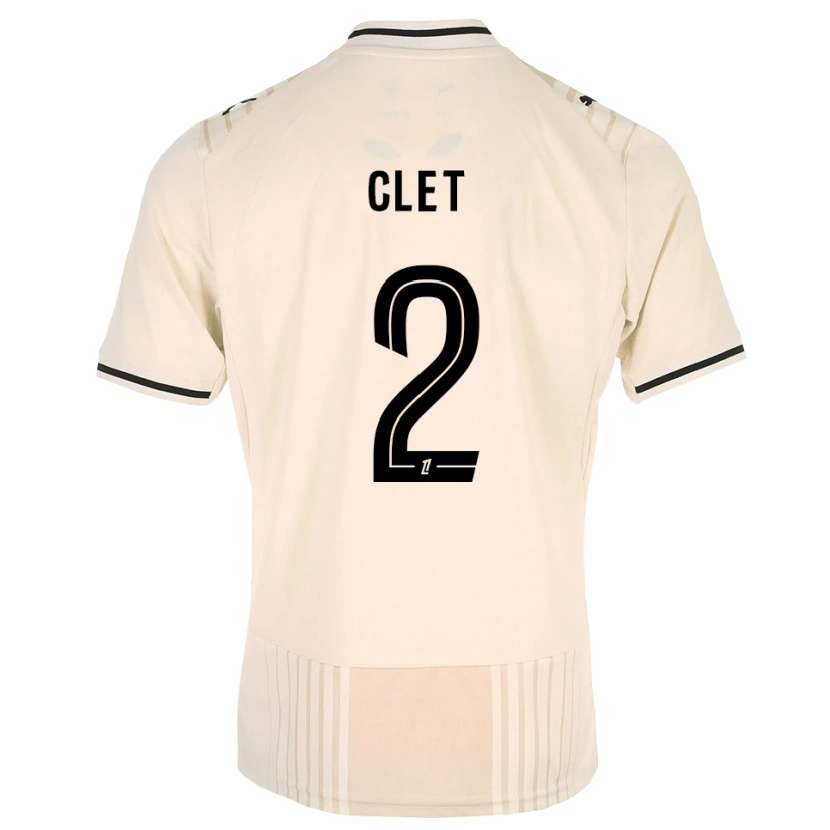 Danxen Uomo Maglia Chrys Clet #2 Oldlace Nero Bianco Antico Kit Gara Away 2026/27 Maglietta