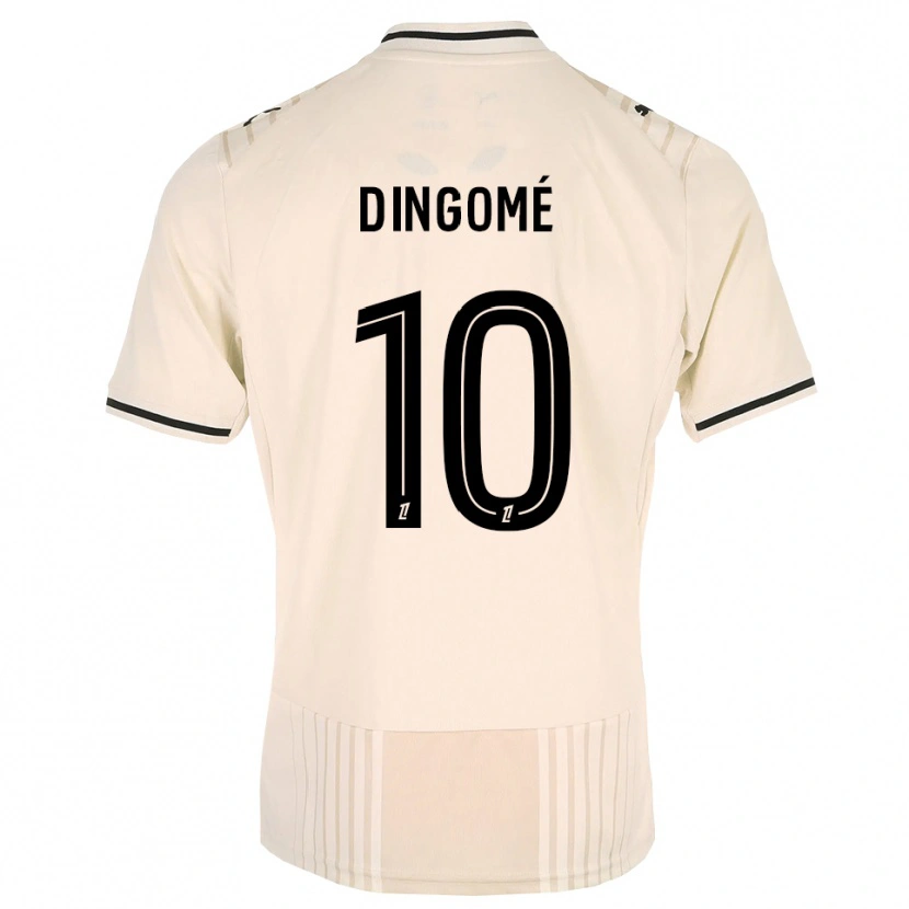 Danxen Uomo Maglia Tristan Dingomé #10 Oldlace Nero Bianco Antico Kit Gara Away 2026/27 Maglietta