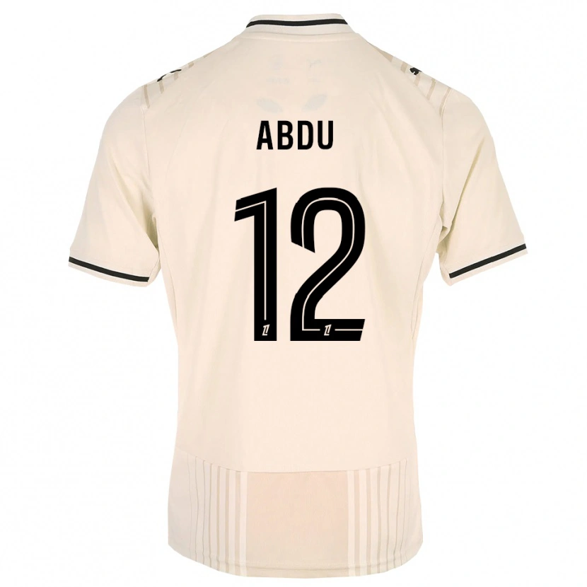 Danxen Uomo Maglia Abdu Conté #12 Oldlace Nero Bianco Antico Kit Gara Away 2026/27 Maglietta