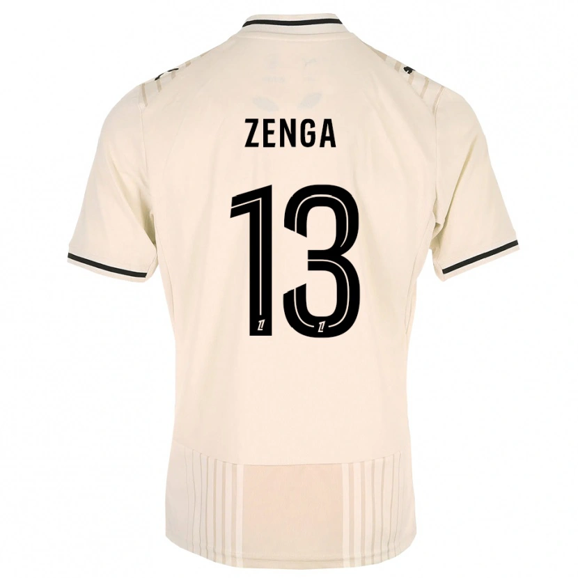 Danxen Uomo Maglia Preston Zenga #13 Oldlace Nero Bianco Antico Kit Gara Away 2026/27 Maglietta