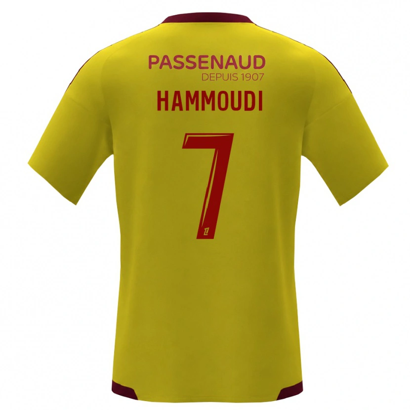 Danxen Uomo Maglia Izhak Hammoudi #7 Giallo Rosso Verde Kit Gara Away 2026/27 Maglietta