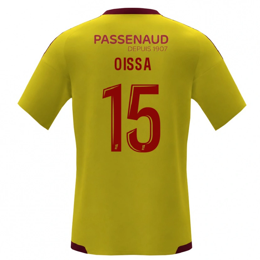Danxen Uomo Maglia Zohir Oissa #15 Giallo Rosso Verde Kit Gara Away 2026/27 Maglietta