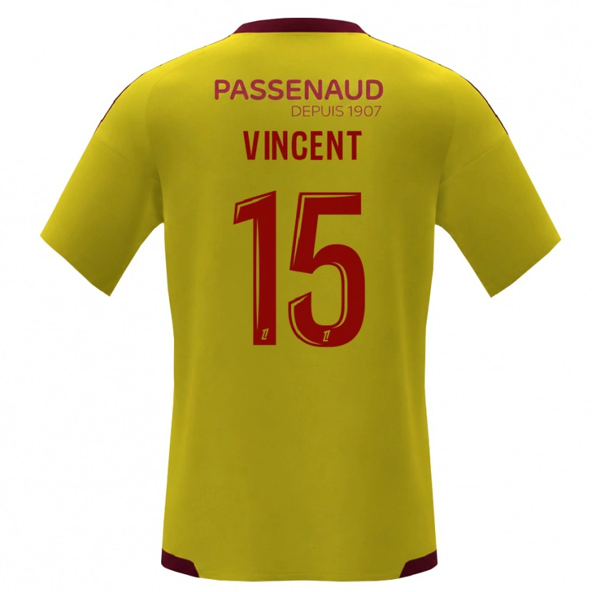 Danxen Uomo Maglia Noah Vincent #15 Giallo Rosso Verde Kit Gara Away 2026/27 Maglietta
