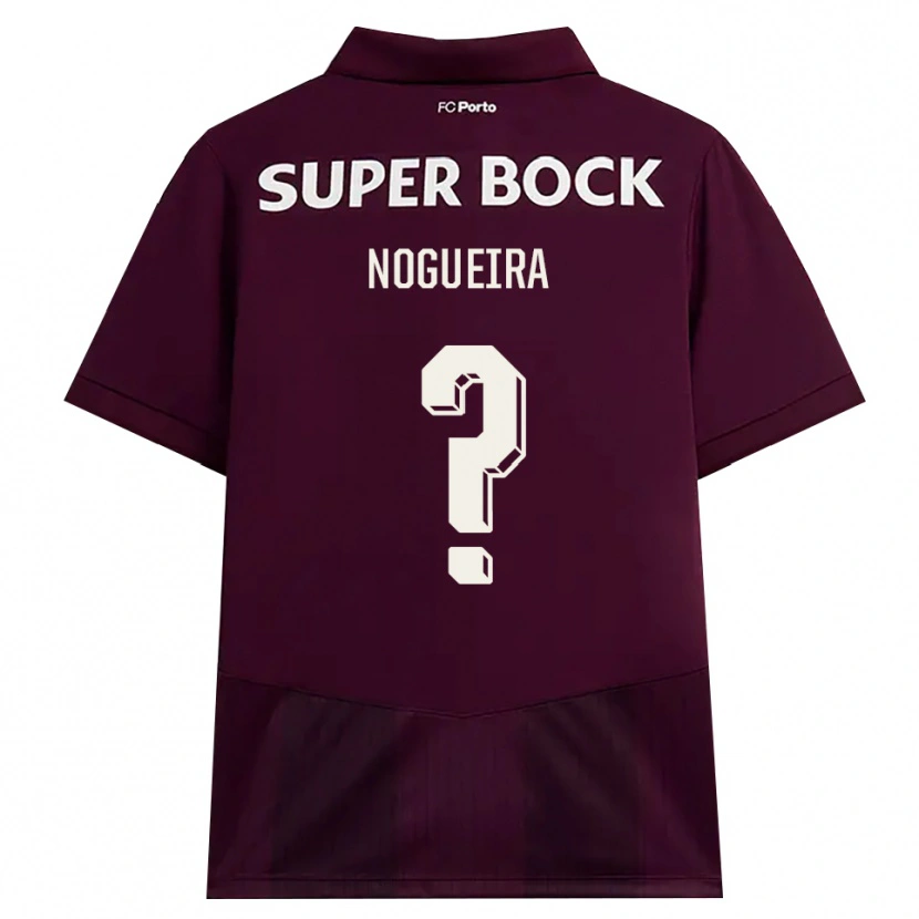 Danxen Uomo Maglia Duarte Nogueira #0 Borgogna Bianco Kit Gara Away 2026/27 Maglietta