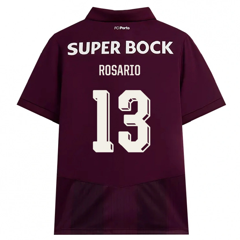 Danxen Uomo Maglia Pablo Rosario #13 Borgogna Bianco Kit Gara Away 2026/27 Maglietta