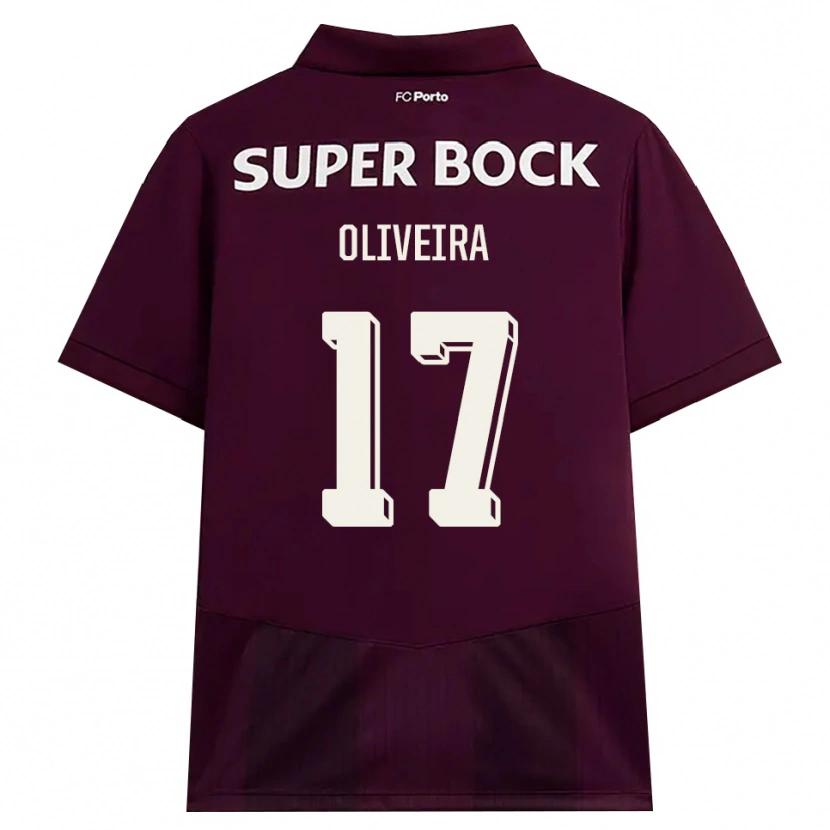 Danxen Uomo Maglia Rodrigo Oliveira #17 Borgogna Bianco Kit Gara Away 2026/27 Maglietta
