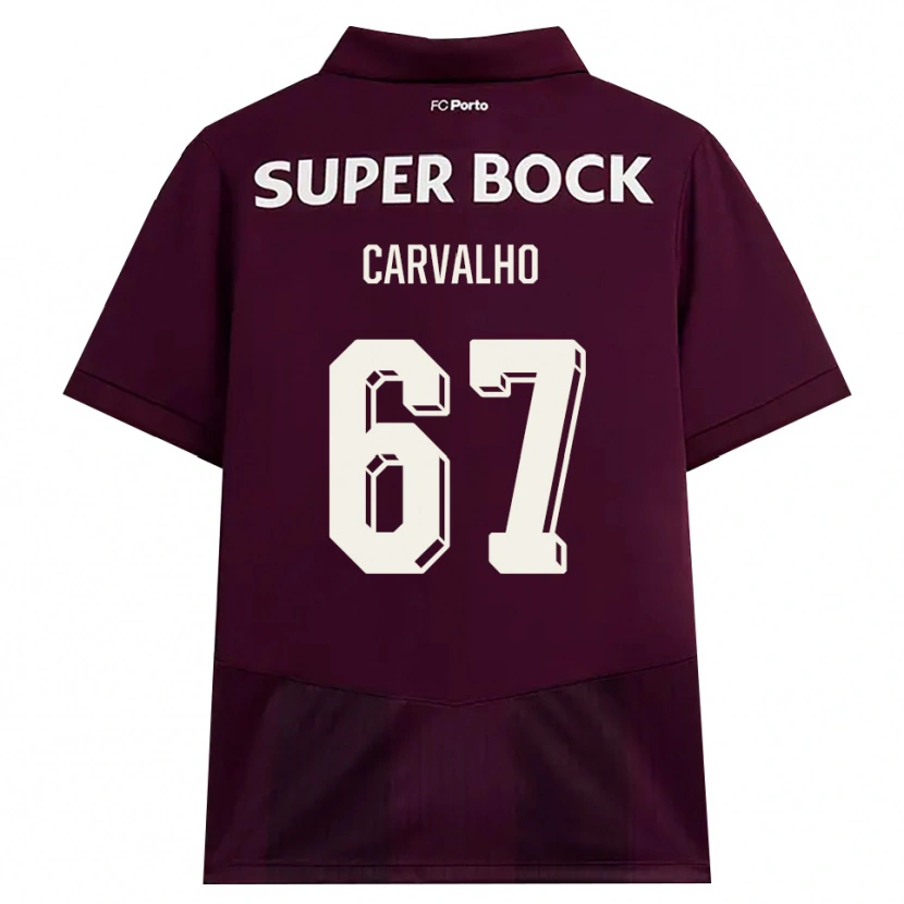 Danxen Uomo Maglia Guilherme Carvalho #67 Borgogna Bianco Kit Gara Away 2026/27 Maglietta