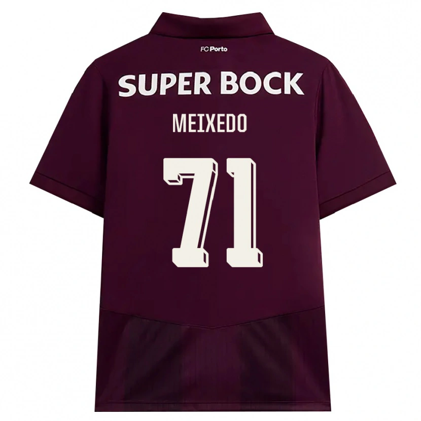 Danxen Uomo Maglia Francisco Meixedo #71 Borgogna Bianco Kit Gara Away 2026/27 Maglietta