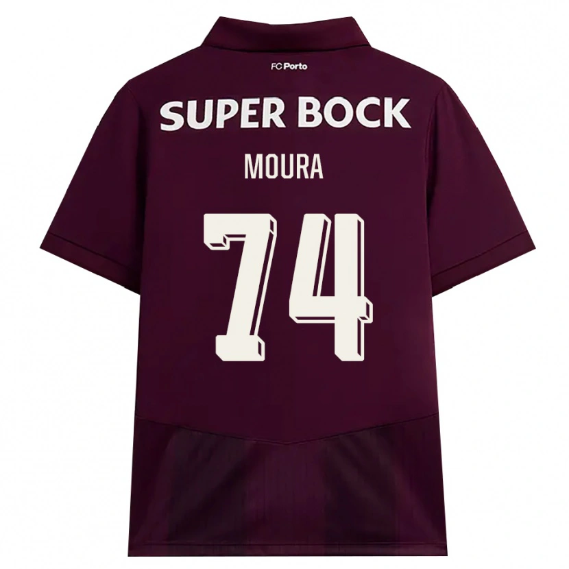 Danxen Uomo Maglia Francisco Moura #74 Borgogna Bianco Kit Gara Away 2026/27 Maglietta