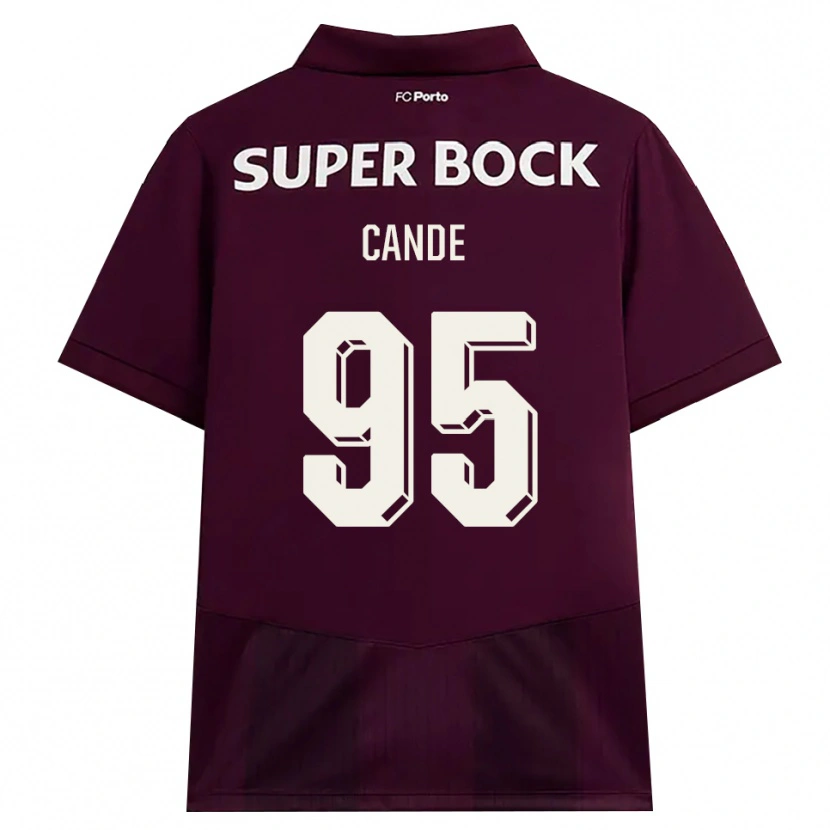 Danxen Uomo Maglia Anhá Cande #95 Borgogna Bianco Kit Gara Away 2026/27 Maglietta