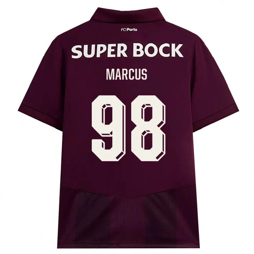 Danxen Uomo Maglia Abraham Marcus #98 Borgogna Bianco Kit Gara Away 2026/27 Maglietta