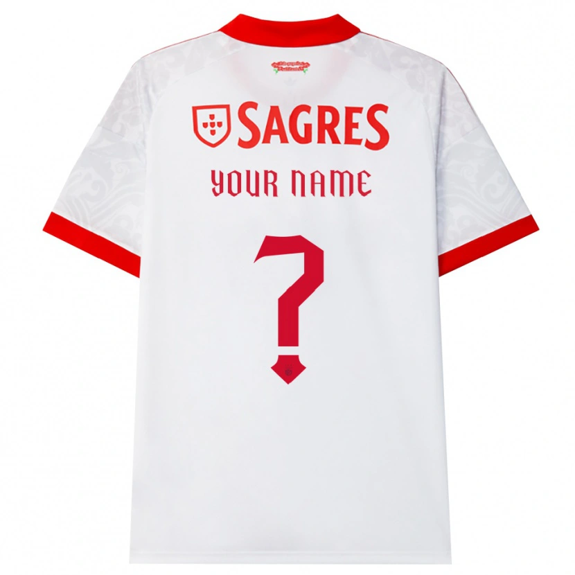 Danxen Uomo Maglia Il Tuo Nome #0 Bianco Rosso Giallo Kit Gara Away 2026/27 Maglietta