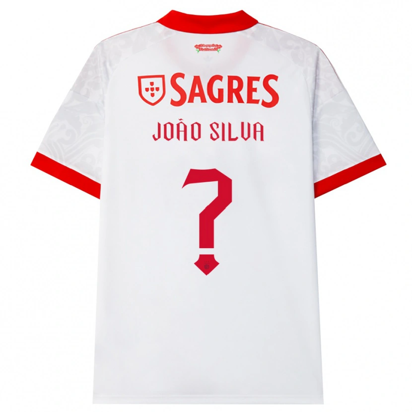Danxen Uomo Maglia João Silva #0 Bianco Rosso Giallo Kit Gara Away 2026/27 Maglietta