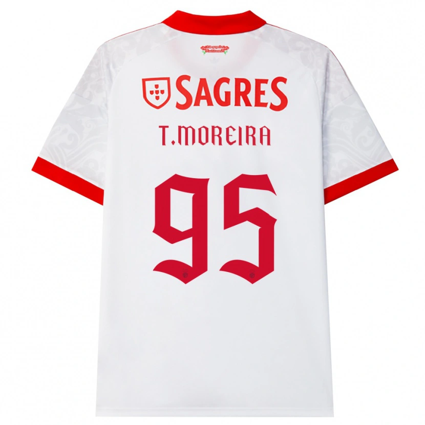 Danxen Uomo Maglia Tomás Cruz #95 Bianco Rosso Giallo Kit Gara Away 2026/27 Maglietta