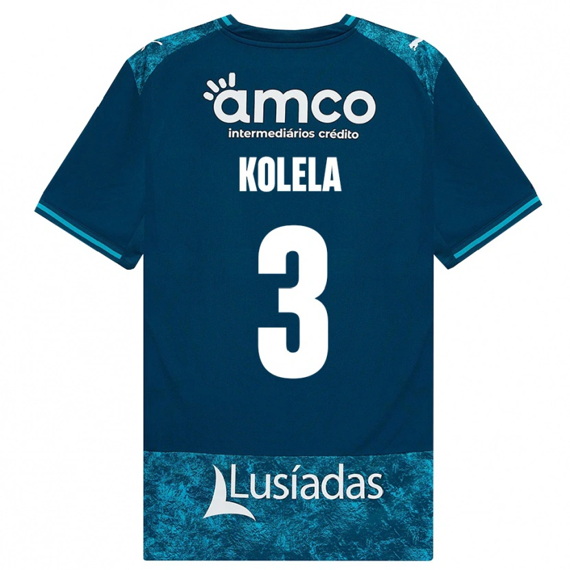 Danxen Uomo Maglia Kyllian Kolela #3 Grigioardesiascuro Verdeacqua Kit Gara Away 2026/27 Maglietta