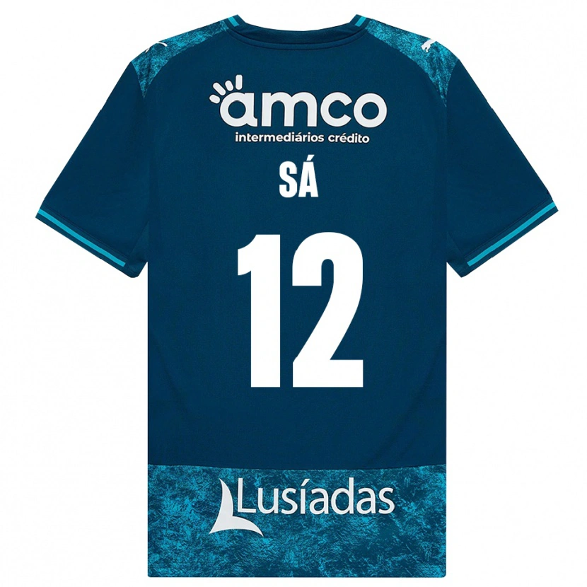 Danxen Uomo Maglia Tiago Sá #12 Grigioardesiascuro Verdeacqua Kit Gara Away 2026/27 Maglietta