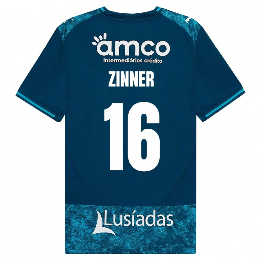 Danxen Uomo Maglia Silvio Zinner #16 Grigioardesiascuro Verdeacqua Kit Gara Away 2026/27 Maglietta