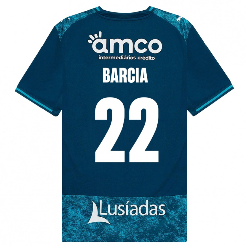 Danxen Uomo Maglia Sergio Barcia #22 Grigioardesiascuro Verdeacqua Kit Gara Away 2026/27 Maglietta